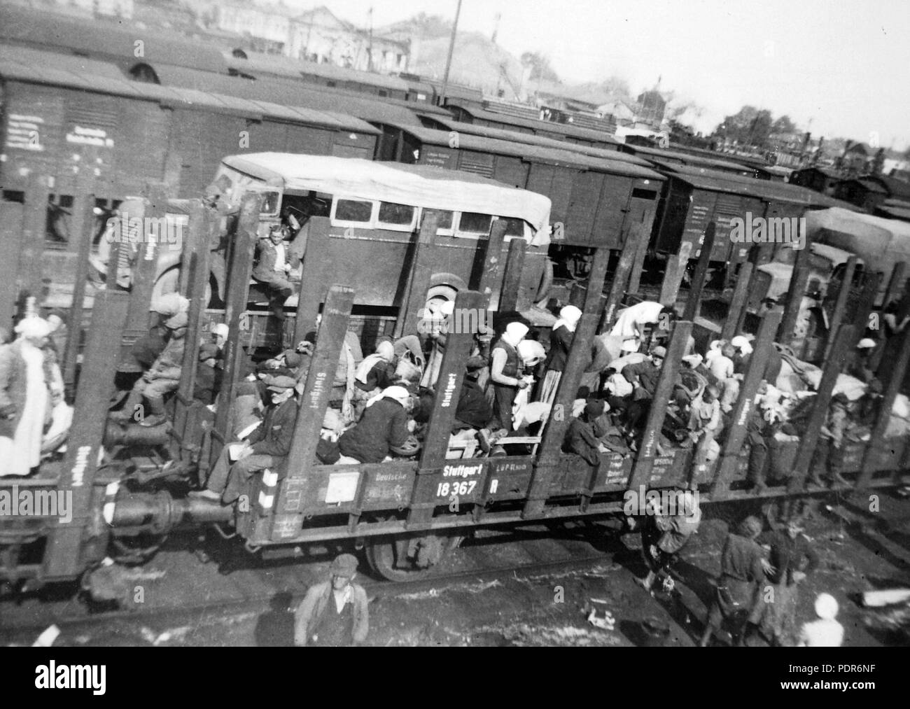 276 ferroviarie, di autobus, militare Fortepan 12212 Foto Stock