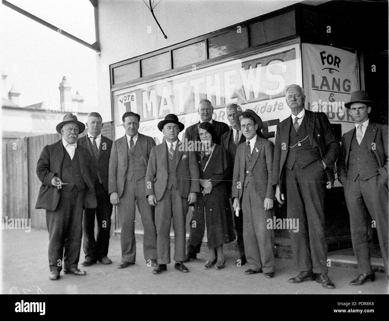 84 Matthews ALP sostenitori Foto Stock