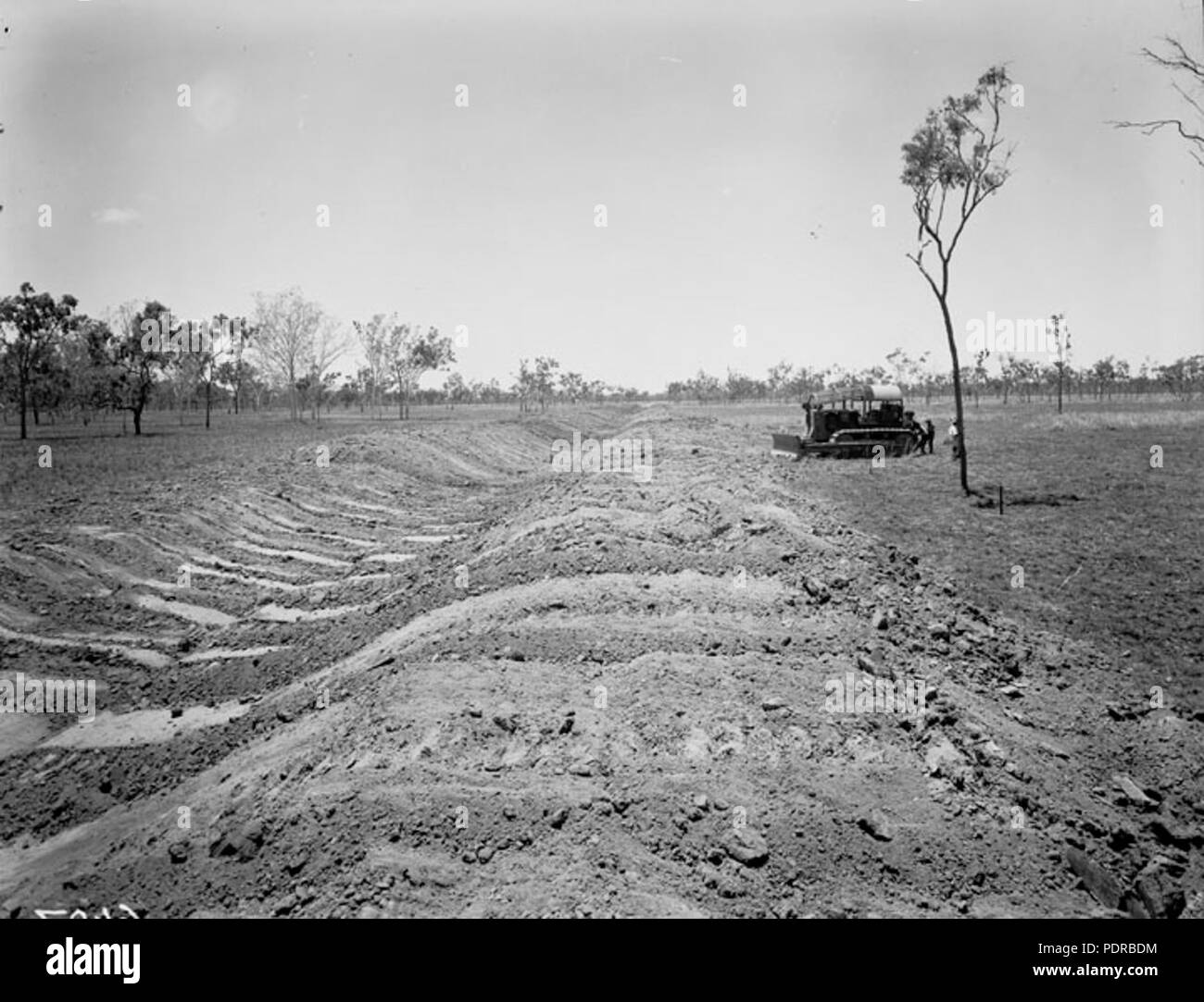 104 Queensland Archivi di Stato 1838 canali di irrigazione Burdekin Novembre 1955 Foto Stock