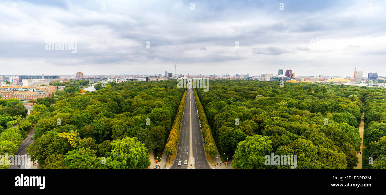 Panorama von Berlin in Deutschland Foto Stock