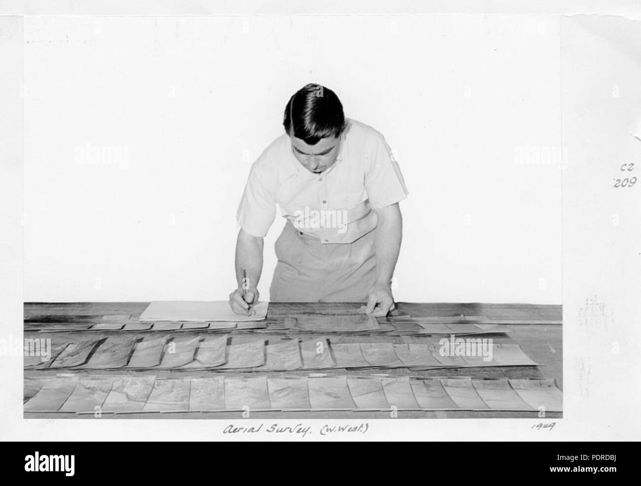 114 Queensland Archivi di Stato 4262 indagine aerea c 1949 Foto Stock
