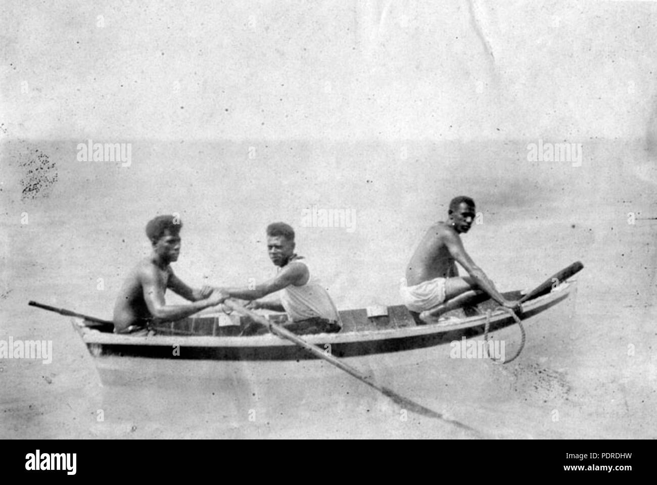 120 Queensland Archivi di Stato 5817 residenti di Badu Giugno 1931 Foto Stock