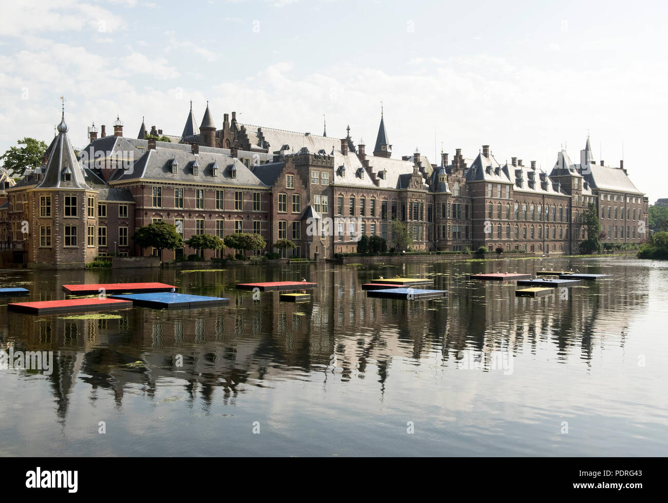 Blick auf den Binnenhof Foto Stock