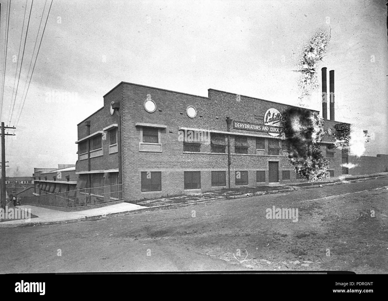 135 13493 SLNSW Cahills nuova fabbrica per la disidratazione e quickfreezing di alimenti Foto Stock