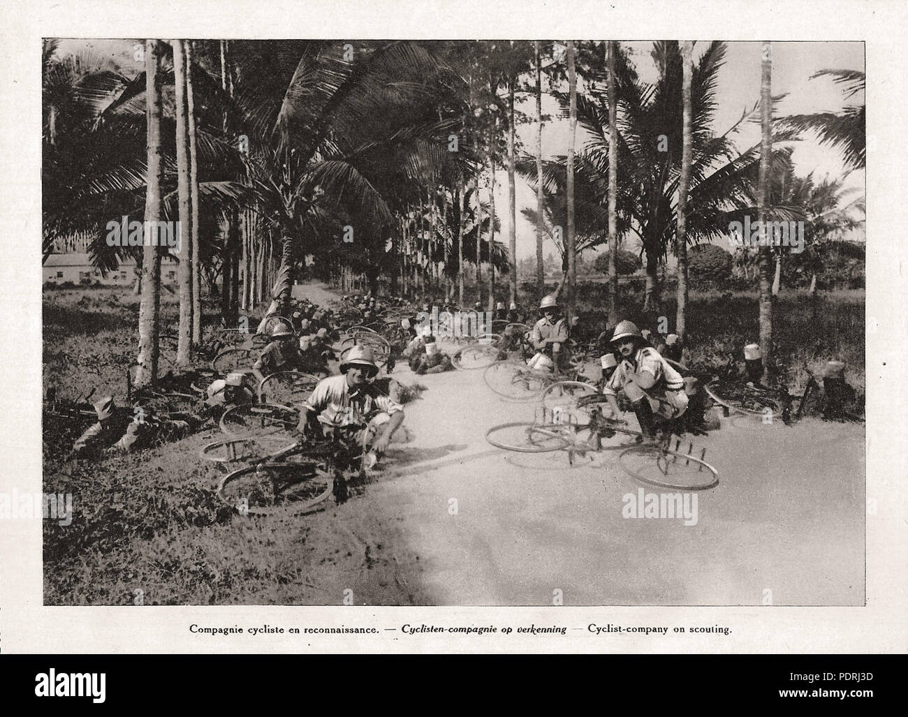 80 bicicletta unità dell'esercito in Africa orientale 1917 campagna Foto Stock