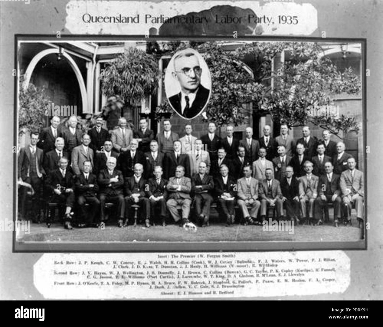 100 Queensland parlamentare Partito Laburista 1935 Foto Stock