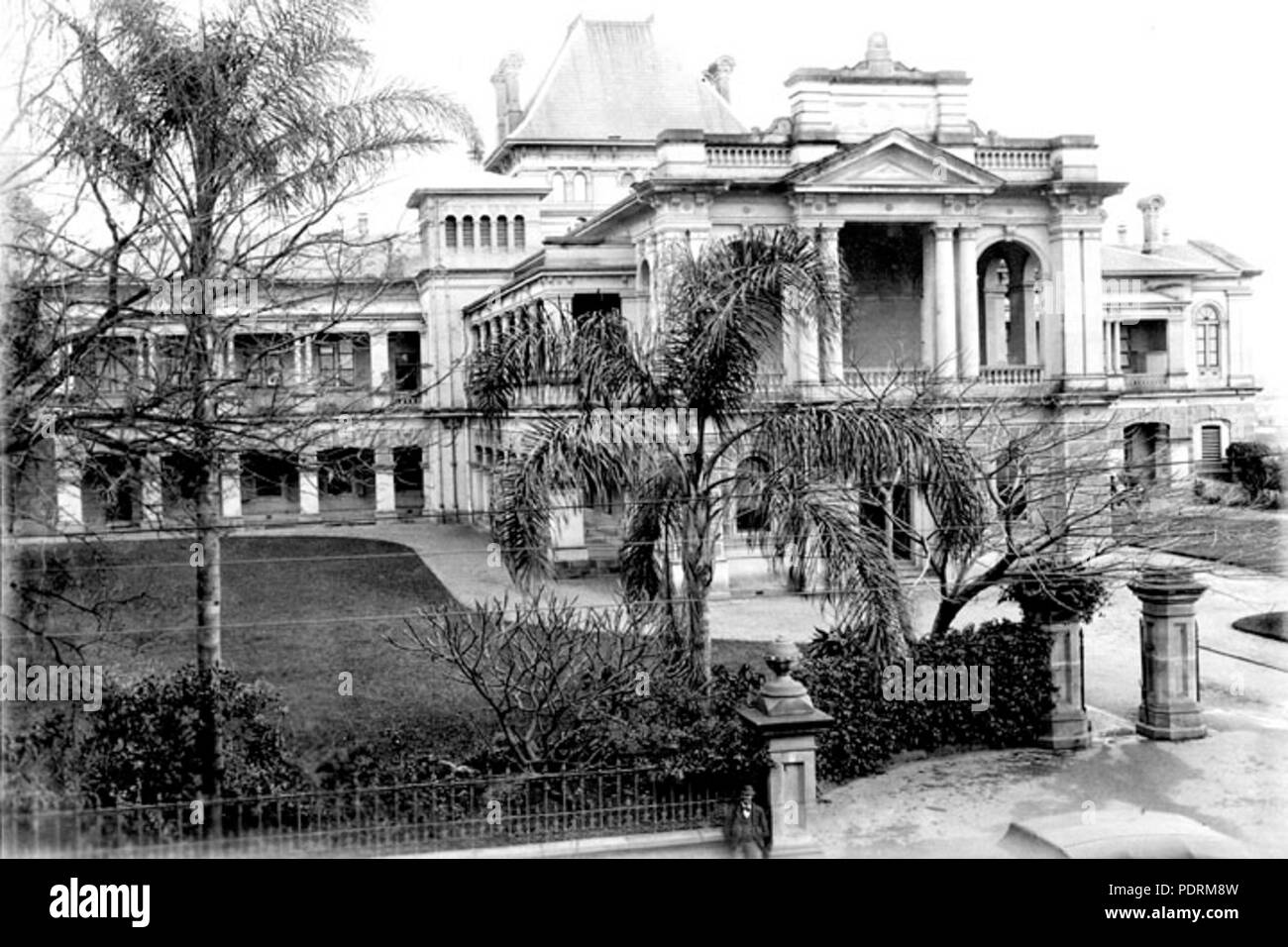 108 Queensland Archivi di Stato 2704 Corte Suprema George Street Brisbane c 1890 Foto Stock
