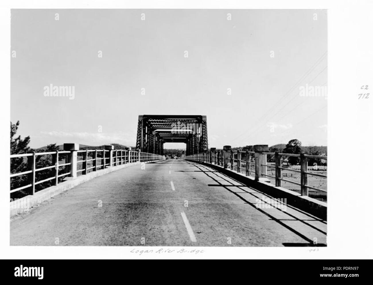 116 Queensland Archivi di Stato 4657 Logan River Bridge Giugno 1952 Foto Stock