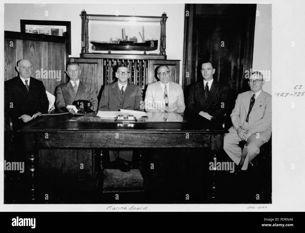 116 Queensland Archivi di Stato 4685 Marine gruppo scheda di dicembre 1952 Foto Stock