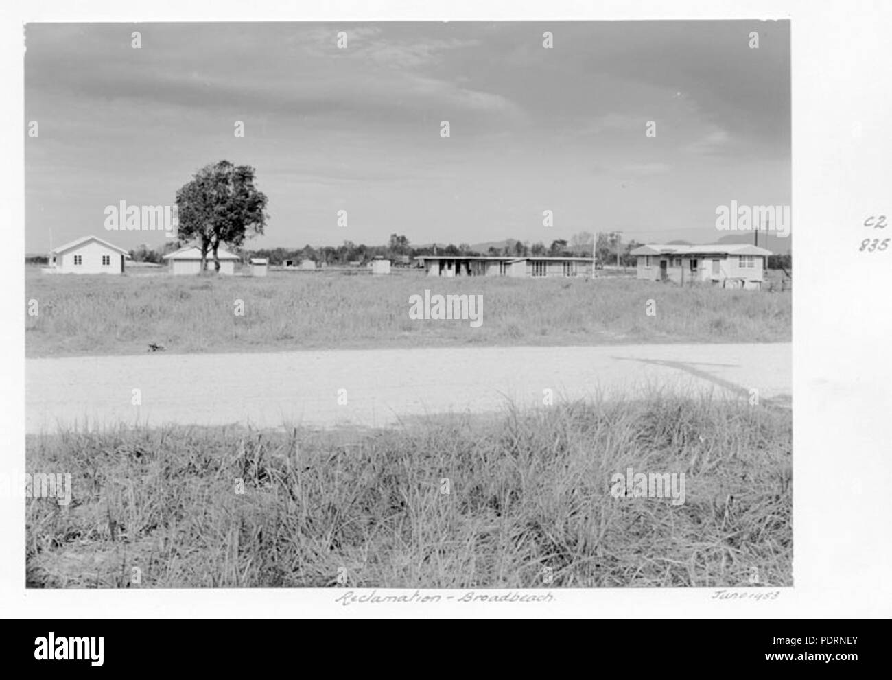 117 Queensland Archivi di Stato 4784 Bonifica Broadbeach Giugno 1953 Foto Stock
