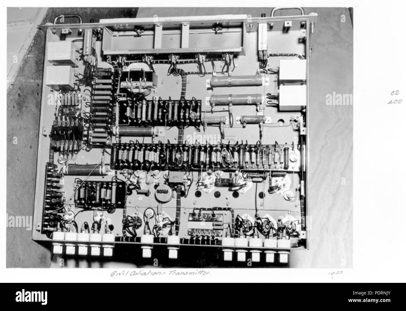 117 Queensland Archivi di Stato 4871 l'aviazione civile trasmettitore c 1952 Foto Stock