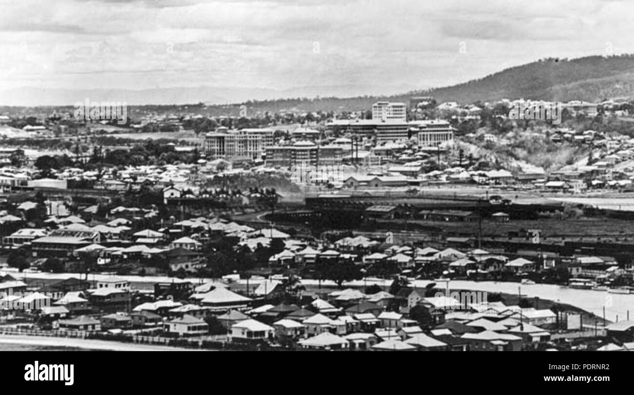 118 Queensland archivi di stato 496 Mayne cantieri ferroviari e Brisbane General Hospital Precinct Bowen Bridge Road Herston Dicembre 1940 Foto Stock