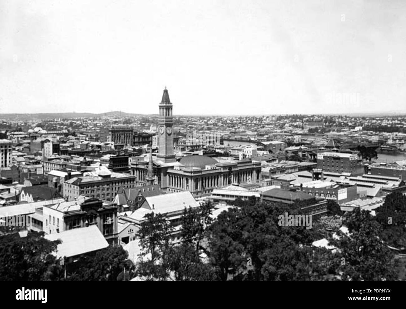 118 Queensland Archivi di Stato 51 Brisbane Central Business District guardando a sud est dal Wickham Terrace Ottobre 1930 Foto Stock