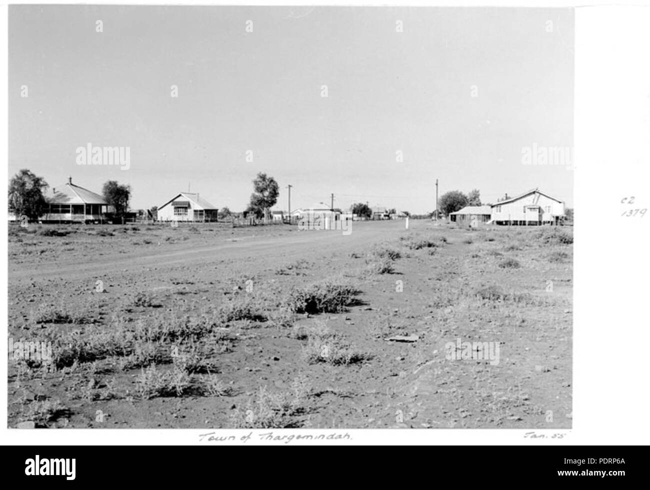 119 Queensland Archivi di Stato 5300 Città di Thargomindah Gennaio 1955 Foto Stock