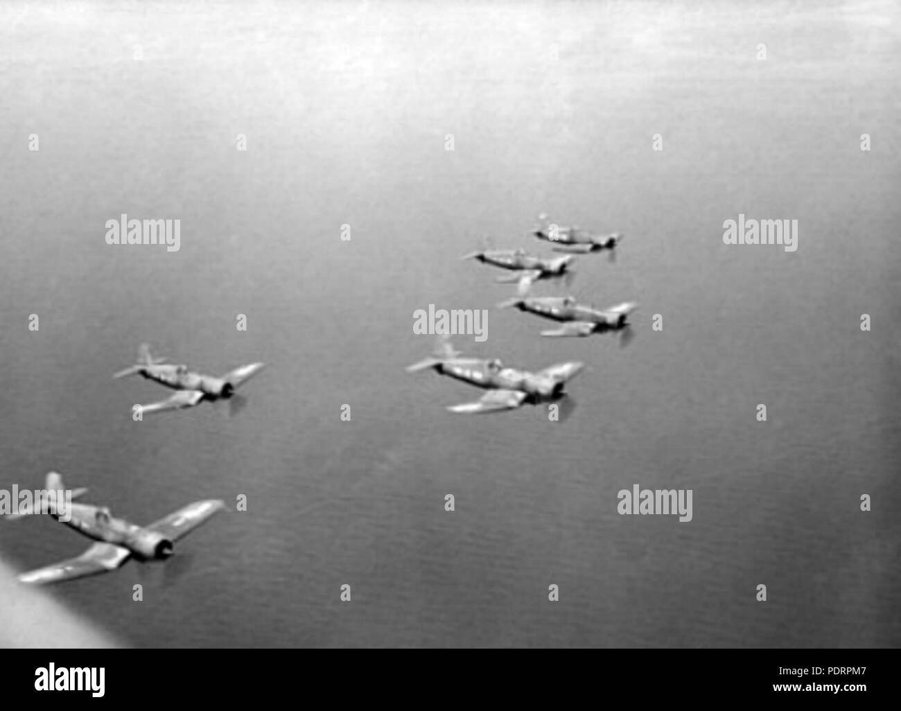 126 RNZAF Corsari su Bougainville 1945 Foto Stock