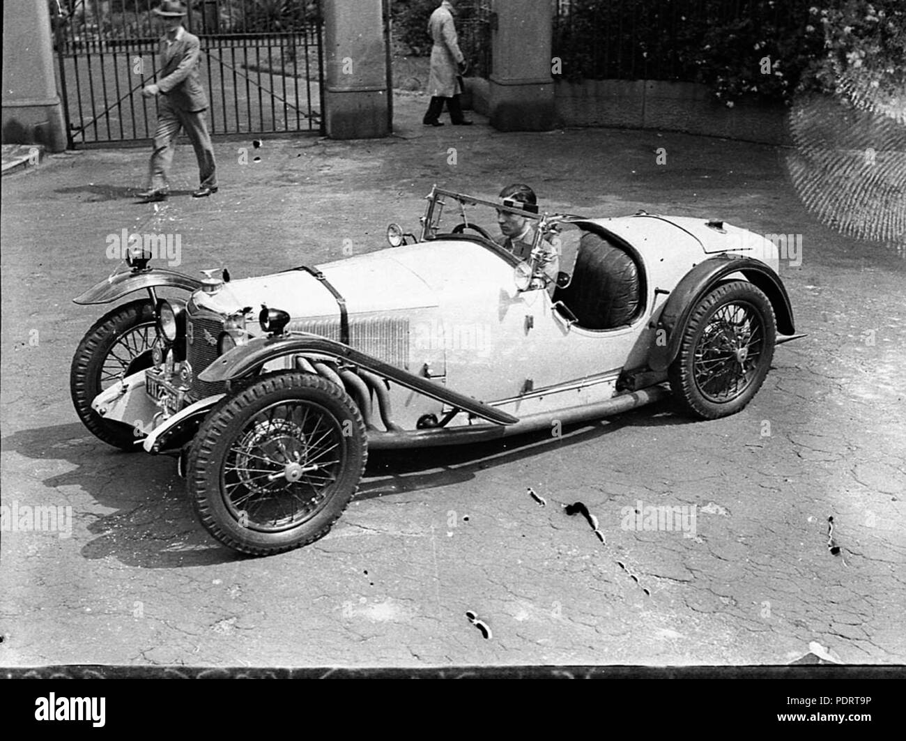 138 19364 SLNSW Riley Brooklands auto ca 1929 modello ripreso per telegrafo annunci Foto Stock