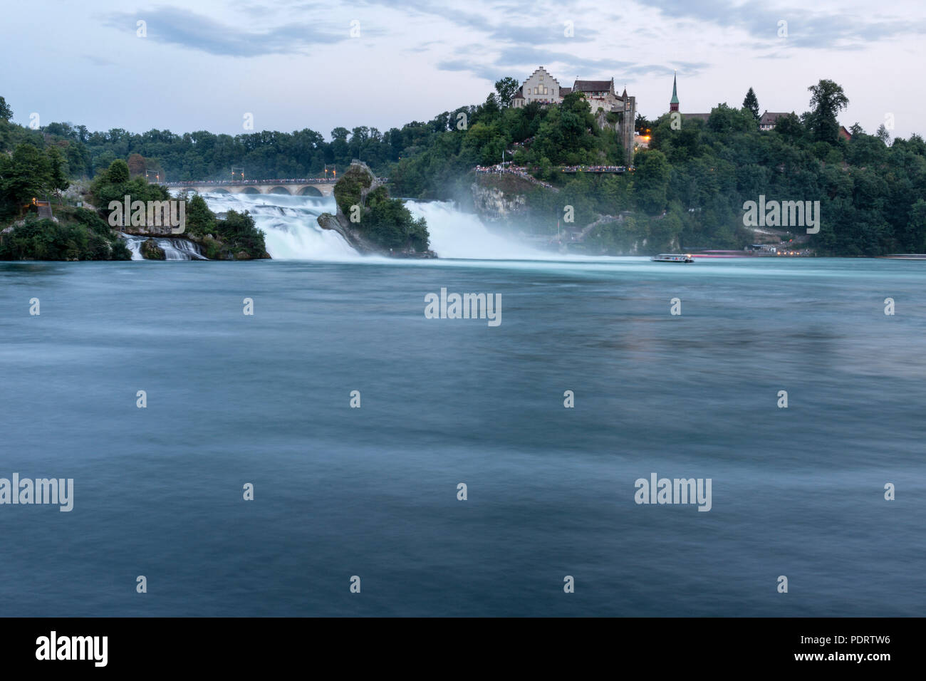 Cascate del Reno, Neuhausen, Cantone di Sciaffusa, Svizzera Foto Stock