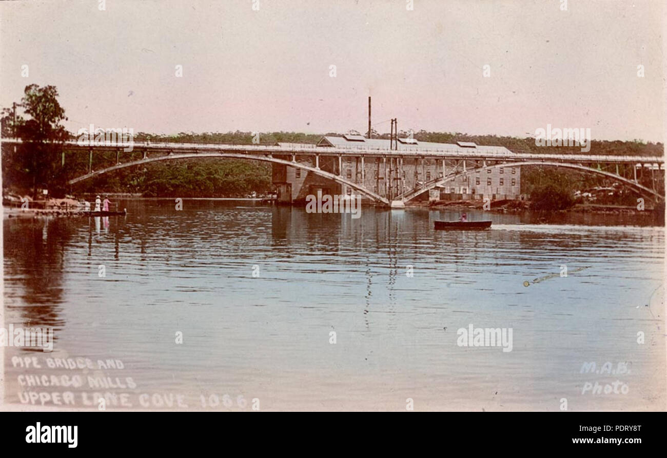 174 796511 SLNSW ponte tubo e Chicago superiore Mills Lane Cove Foto Stock
