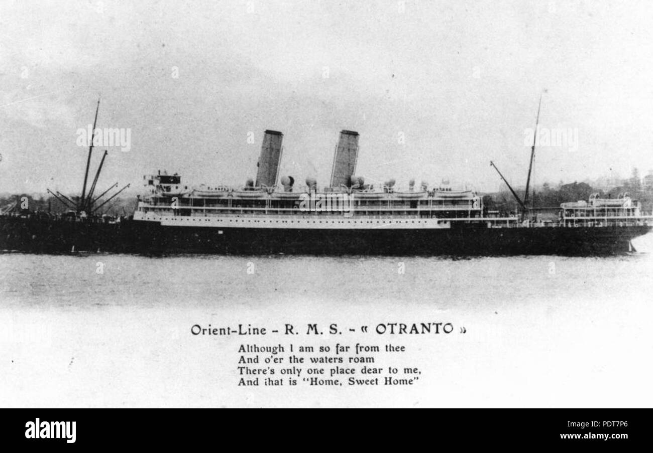 244 StateLibQld 1 179471 Otranto (nave) Foto Stock