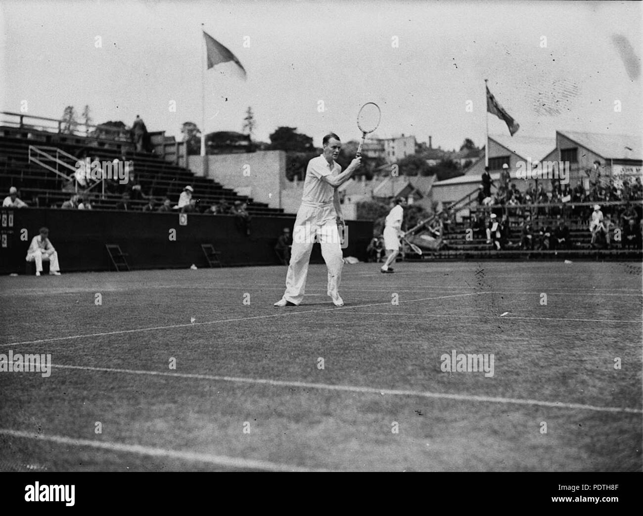 169 51687 SLNSW Dave Thompson campionato di tennis Città Bianca Foto Stock