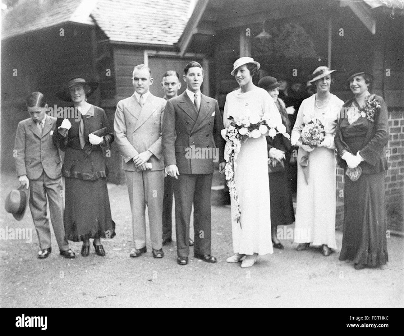 170 6925 SLNSW sposi al matrimonio MackayLe Febre wedding Foto Stock