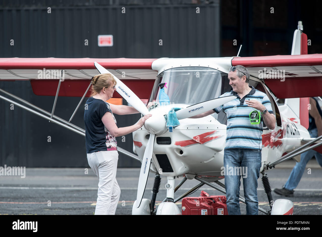 Barton, aeroporto City Airport, Manchester Foto Stock