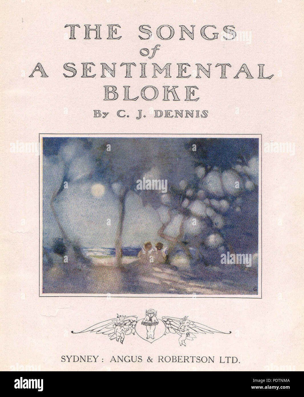 195 canzoni di un Signore sentimentale 1916 coperchio Foto Stock