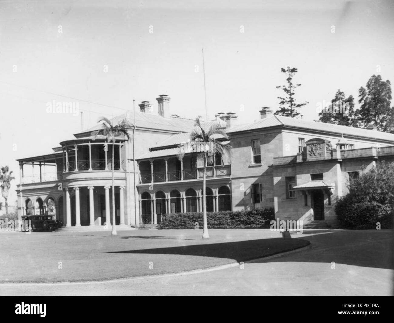 205 StateLibQld 1 110680 Università del Queensland, George Street, ca. 1930 Foto Stock