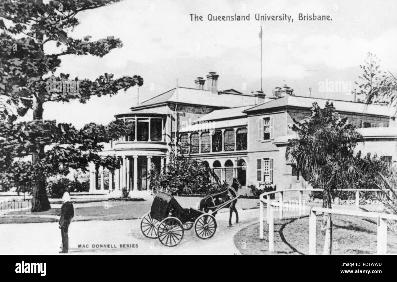 210 StateLibQld 1 119140 Government House, George Street, ca. 1910 Foto Stock