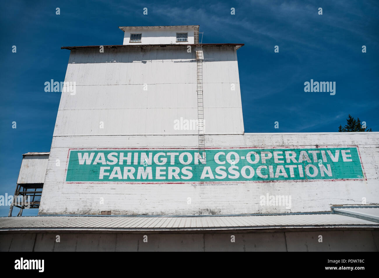 Washington Co-Operative Associazione Agricoltori edificio. Foto Stock