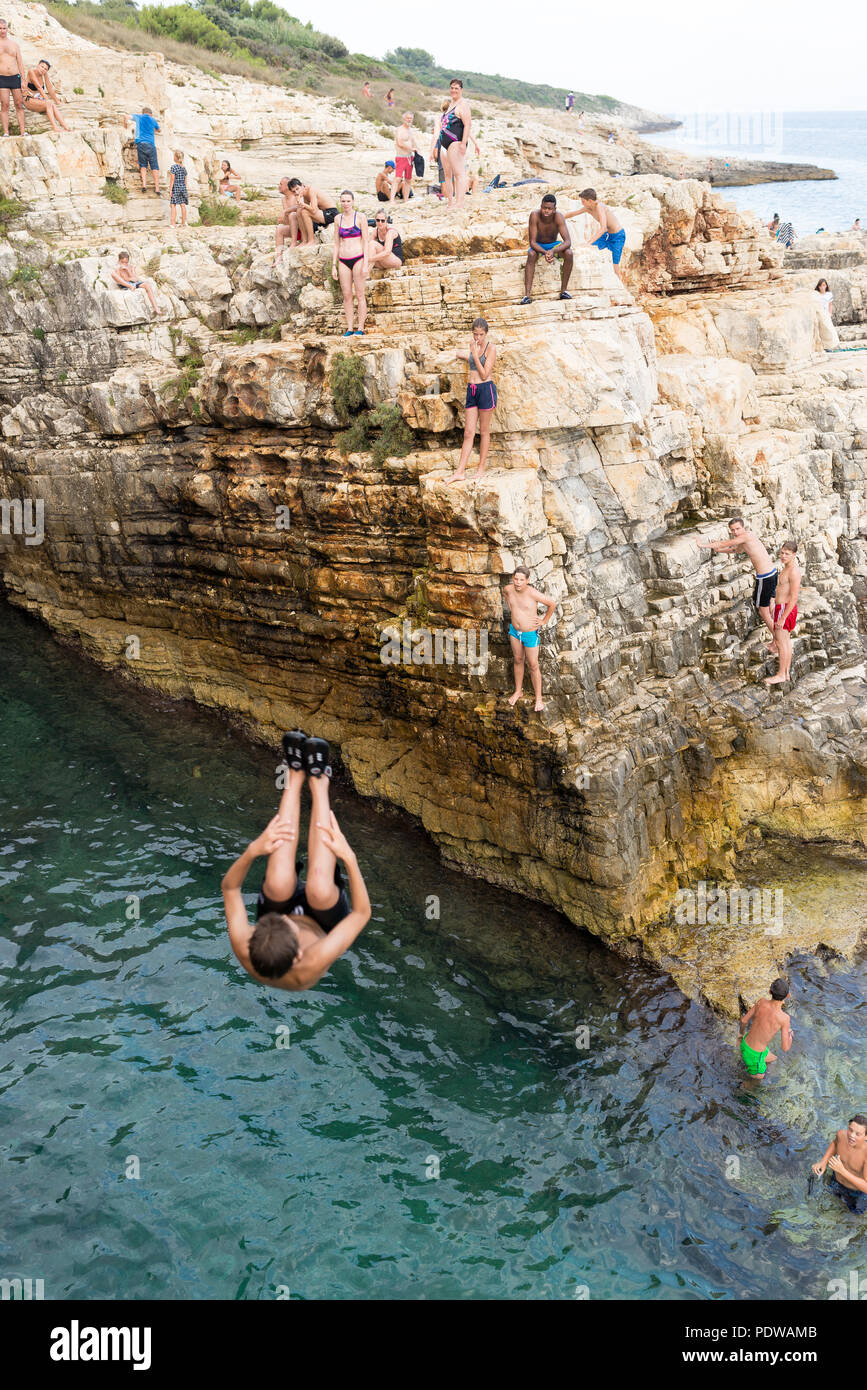 Rt Kamenjak / Istria / Croazia Foto Stock