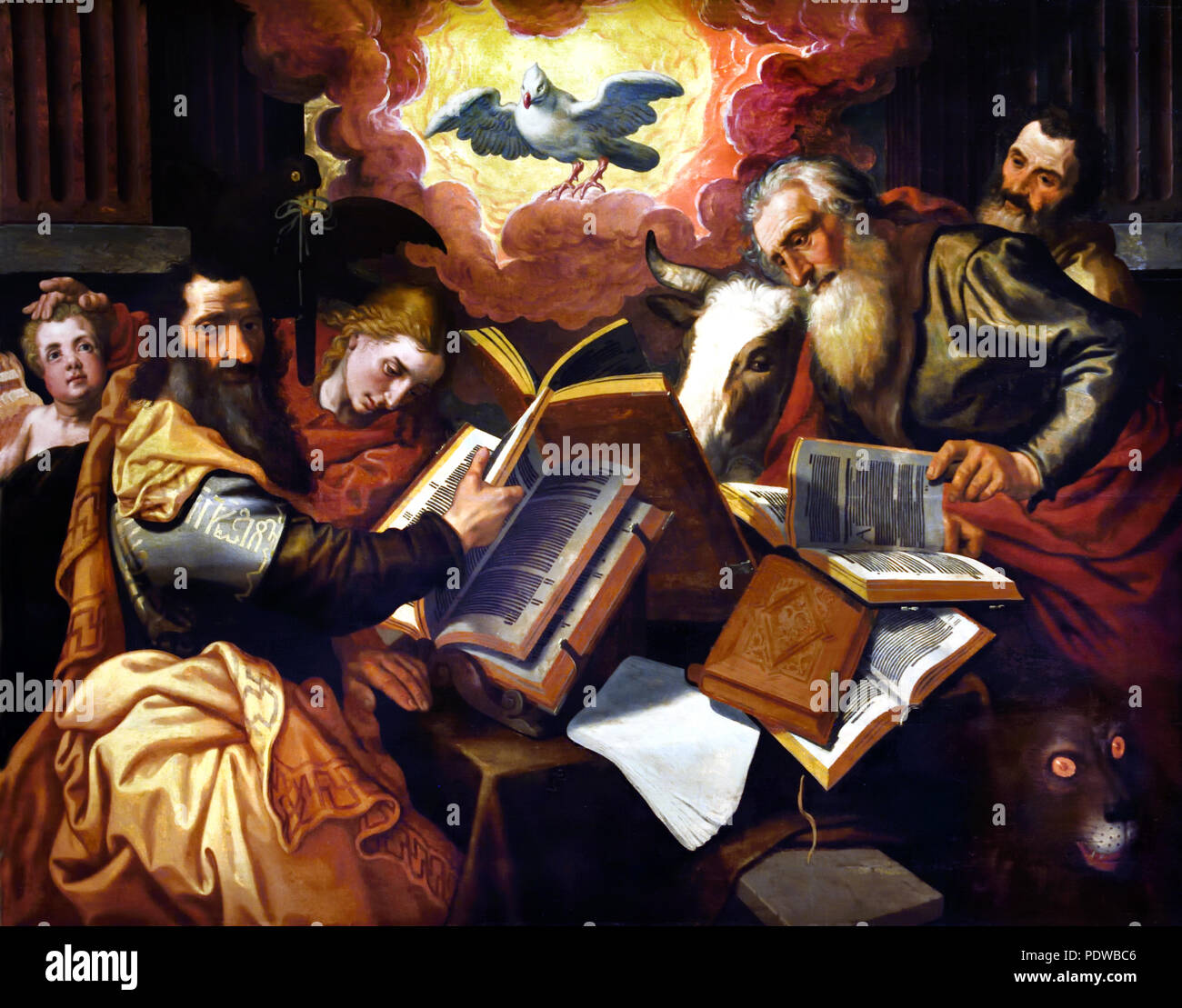 I Quattro Evangelisti1560/1565 da Pieter Aertsen (1508/09 - 1575 Amsterdam), Olandese, Foto Stock