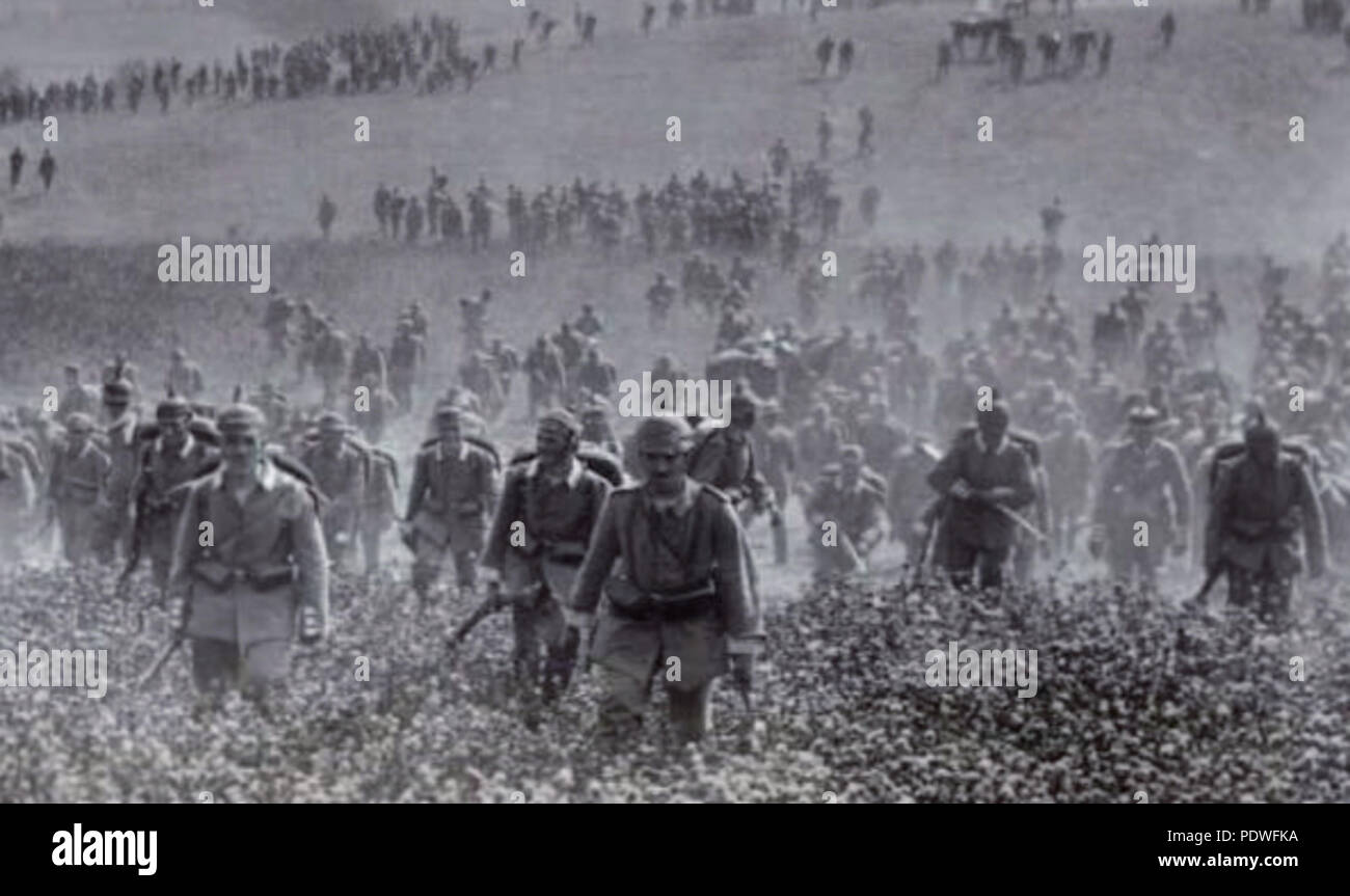 124 esercito tedesco in marcia Foto Stock