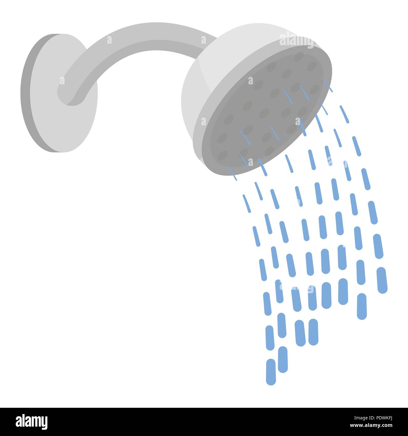 Icona di doccia in stile cartoon isolati su sfondo bianco. Hotel simbolo  illustrazione vettoriale Immagine e Vettoriale - Alamy
