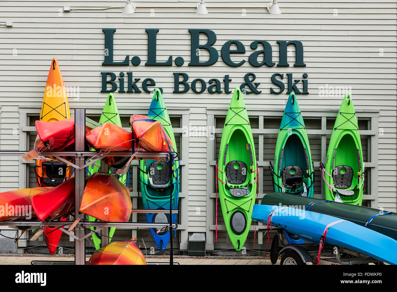 LL Bean flagship store, Freport, Maine, Stati Uniti d'America. Foto Stock