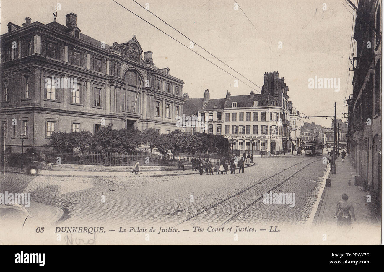 210 LL 63 - DUNKERQUE - Le Paliais de la giustizia Foto Stock