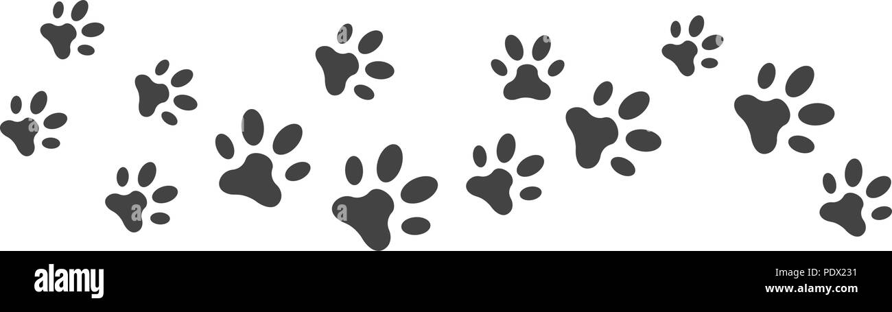 Icona della zampa illustrazione vettoriale logo design template Illustrazione Vettoriale