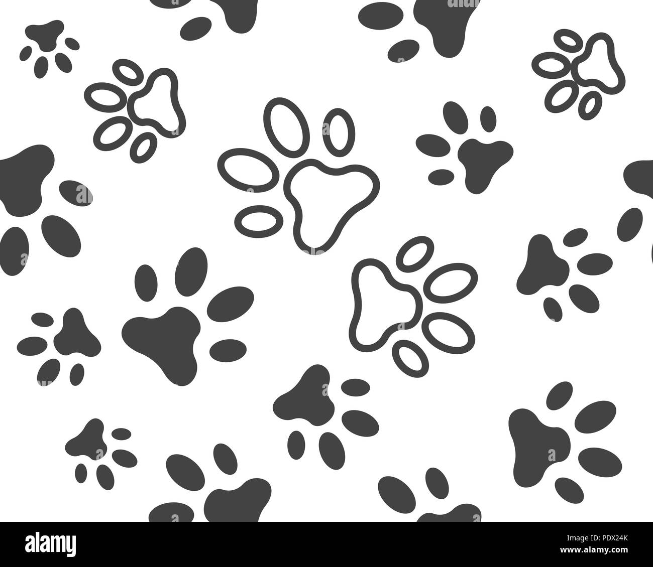 Icona della zampa illustrazione vettoriale logo design template Illustrazione Vettoriale