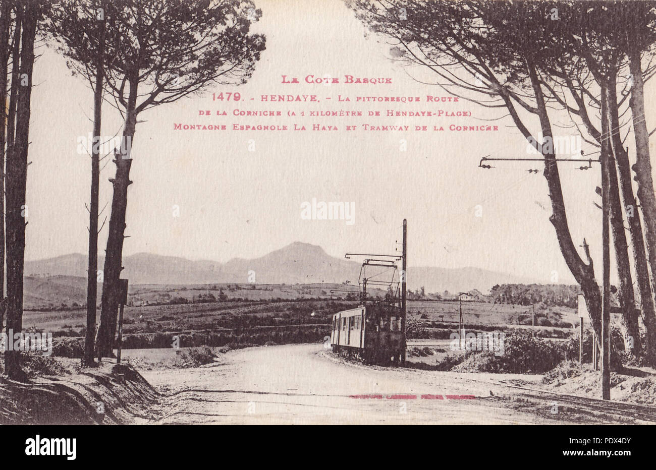 207 LF 1479 - Hendaye - La pittoresco route de la Corniche (à 1 km de Hendaye plage)... Foto Stock