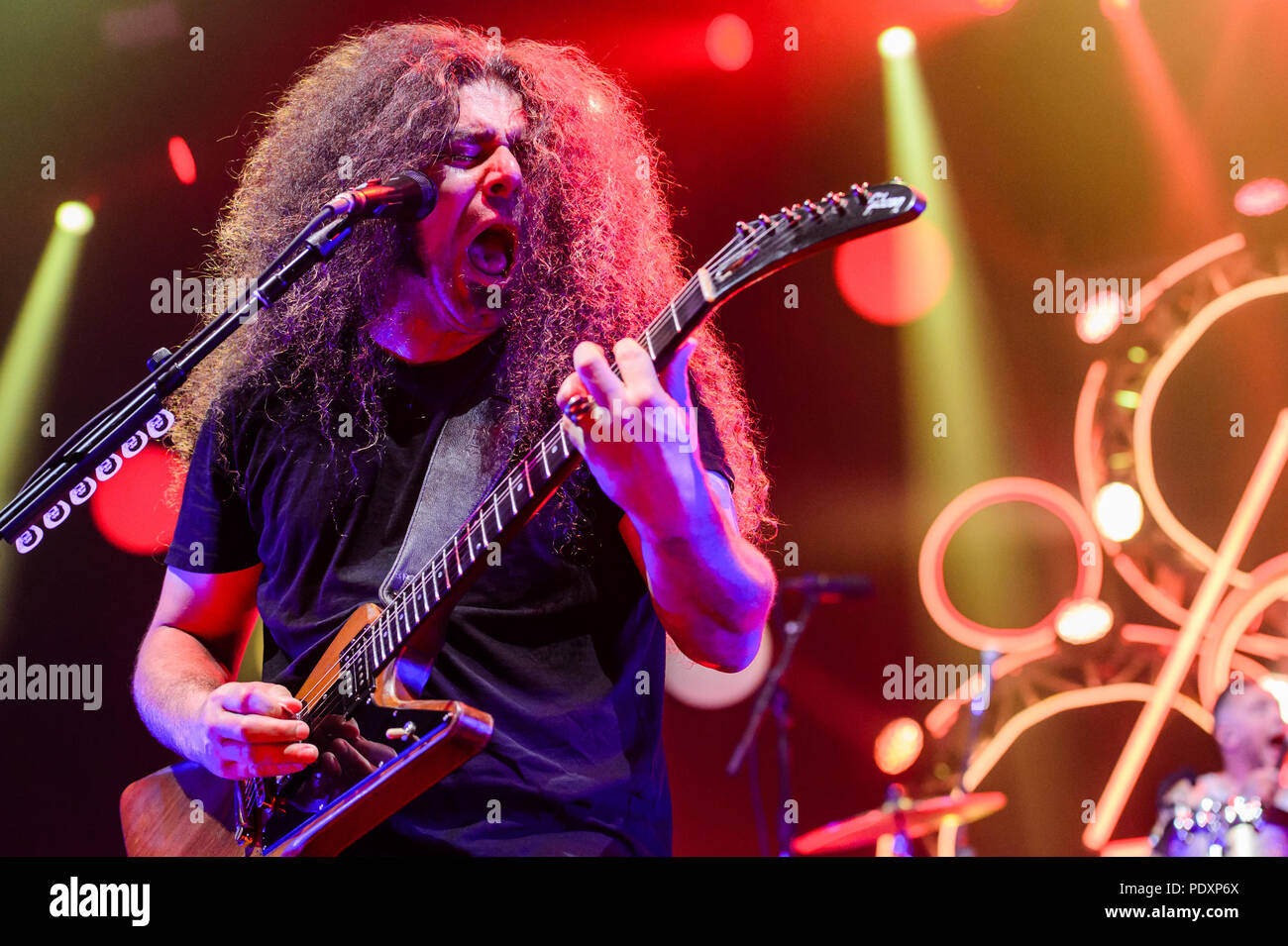 Las Vegas, NV, Stati Uniti d'America. 10 Ago, 2018. ***La copertura della casa*** Coheed e Cambria in corrispondenza del giunto al Hard Rock Hotel & Casino in Las Vegas NV il 10 agosto 2018. Credito: PIL foto/media/punzone Alamy Live News Foto Stock