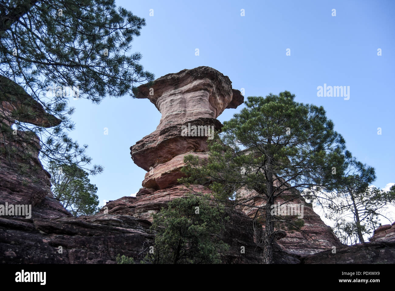 Le montagne della Serrania de Cuenca parco naturale Foto Stock