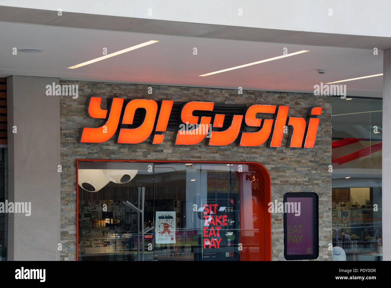 YO! SUSHI Foto Stock
