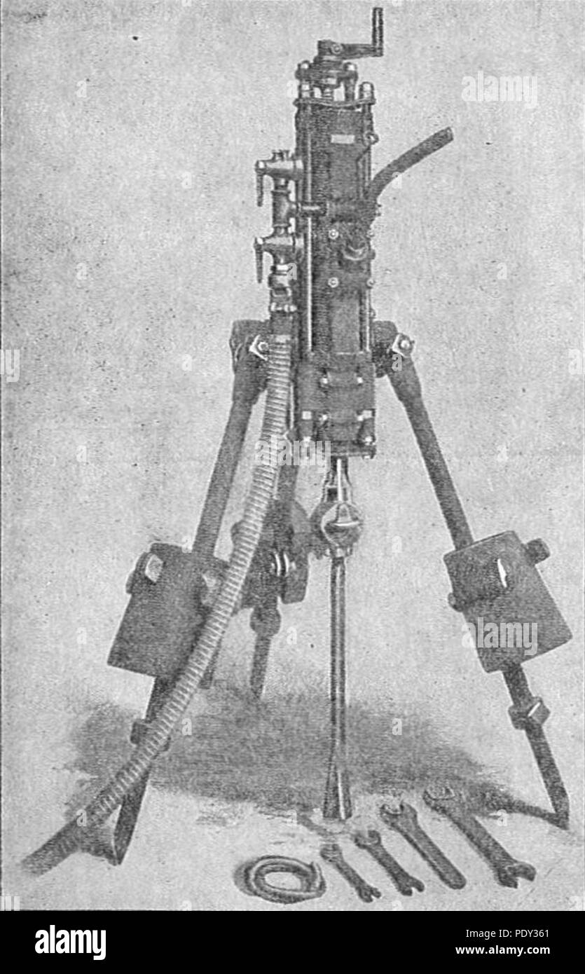 Arco della punteria della valvola rock drill (Rankin Kennedy, motori moderni, Vol VI). Foto Stock