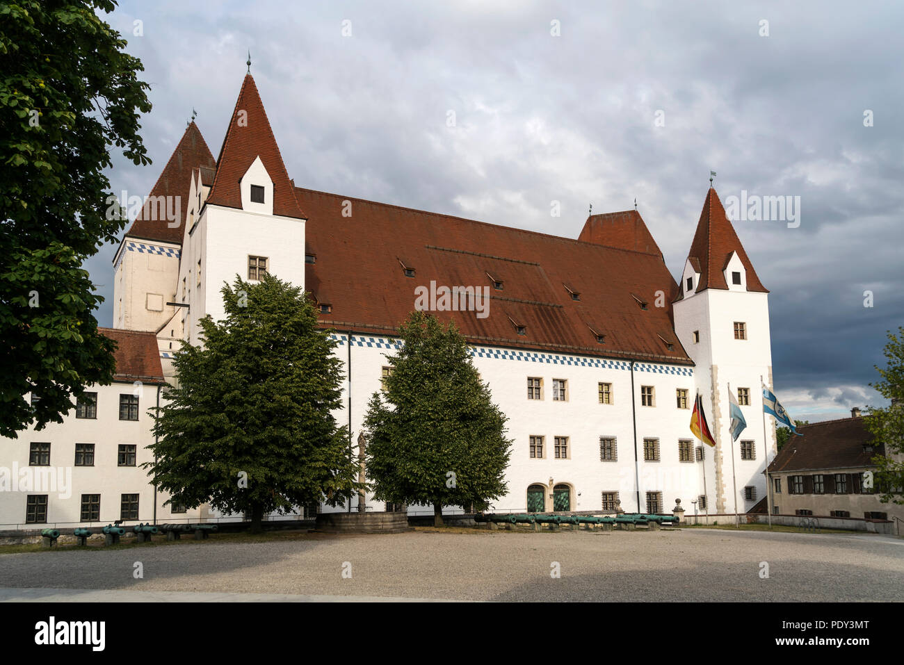 Neues Schloss castello, Ingolstadt, Alta Baviera, Baviera, Germania Foto Stock