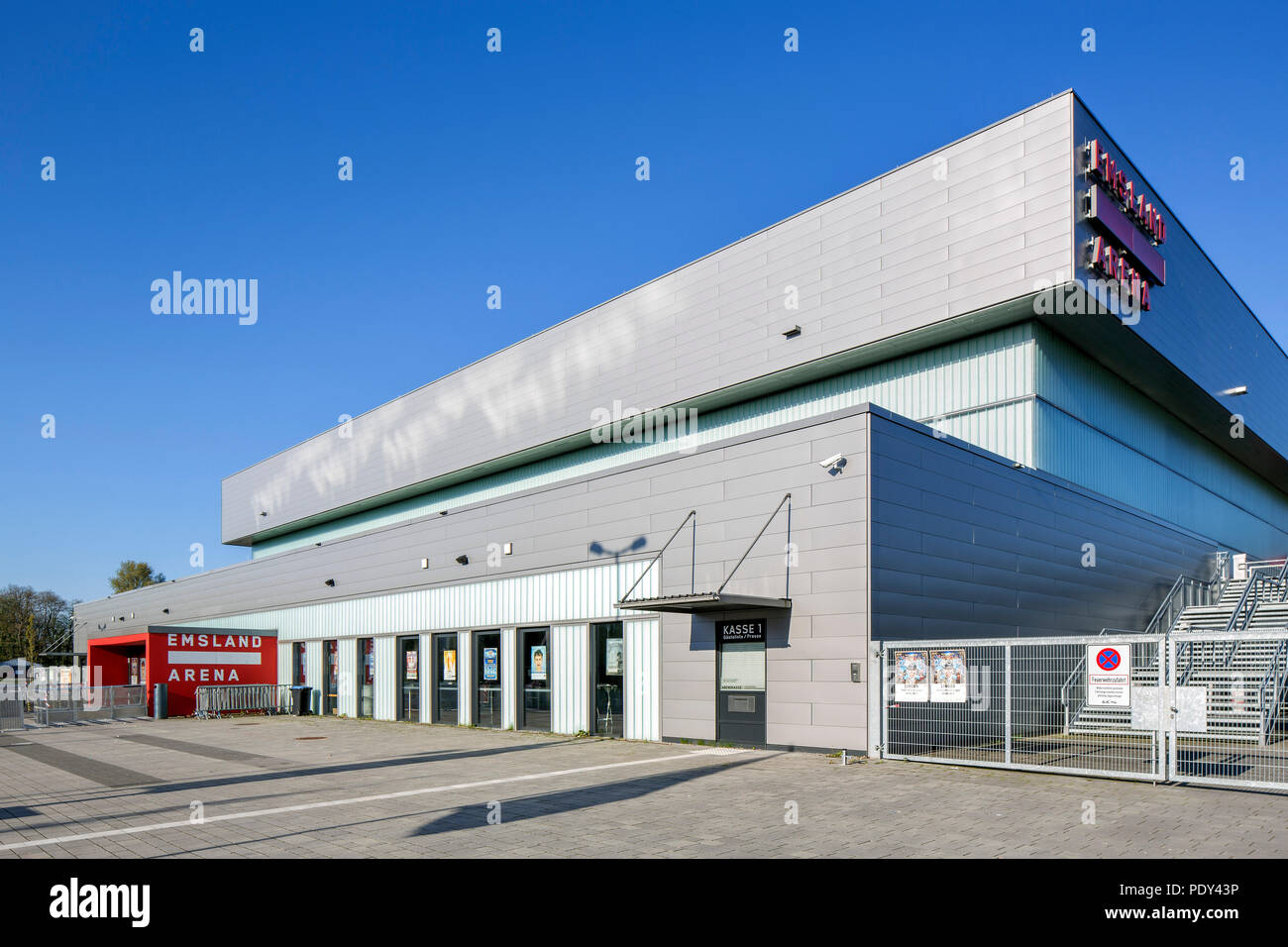 Emsland Arena, Esposizioni, Convegni, Eventi e centro culturale, Lingen, Emsland, Bassa Sassonia, Germania Foto Stock