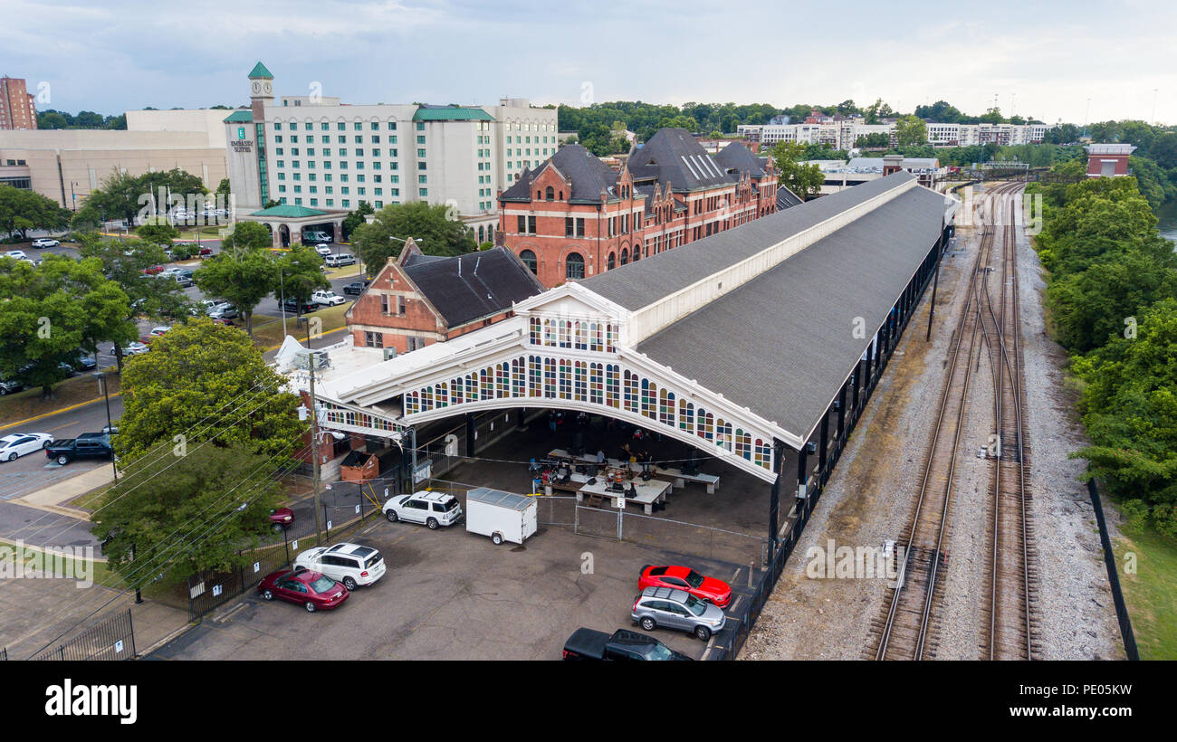 Stazione Union Train Shed, Montgomery, Alabama Foto Stock