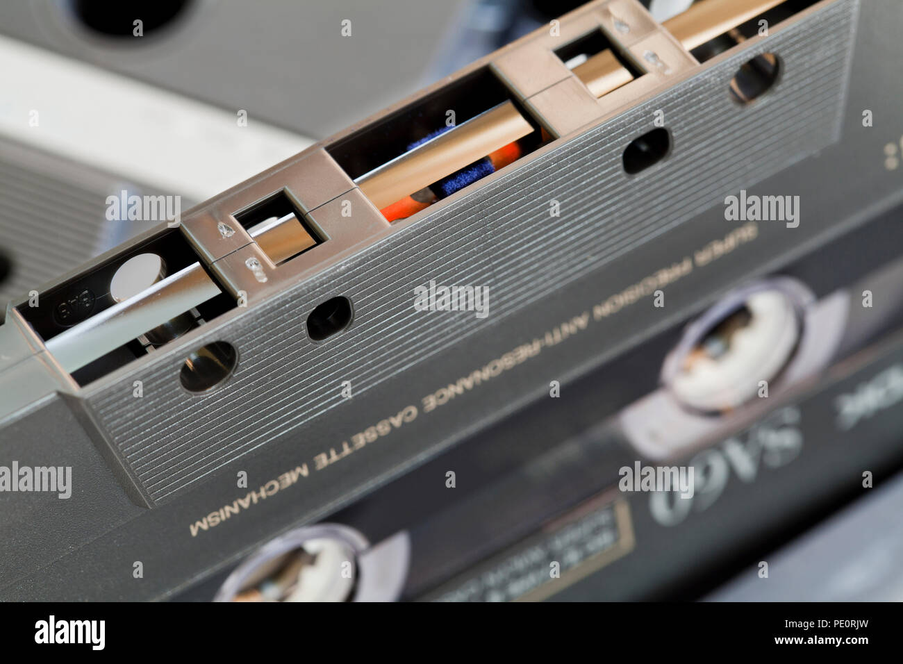 Compact audio cassetta a nastro (aka cassetta compatta, musicassette) - USA Foto Stock