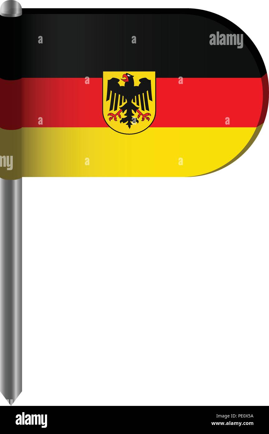 Toppa Bandiera Della Germania - 9 X 6 Cm - Termoadesiva E Da Cucire - 2