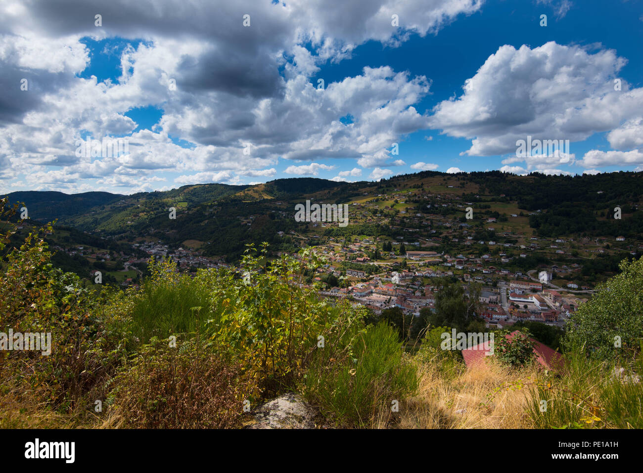 La Bresse nelle montagne Vosges in Francia Foto Stock