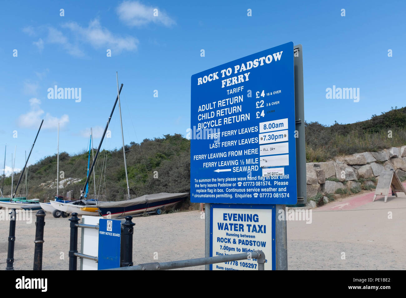 Padstow Rock ferry, Cornwall Foto Stock